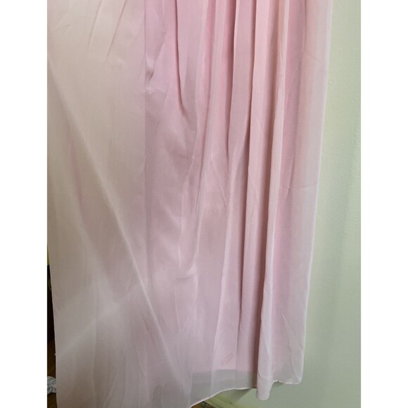 NWT Donna Morgan Collection Chiffon Formal Dress Sz 16 Pink Sweetheart Strapless - Picture 10 of 13